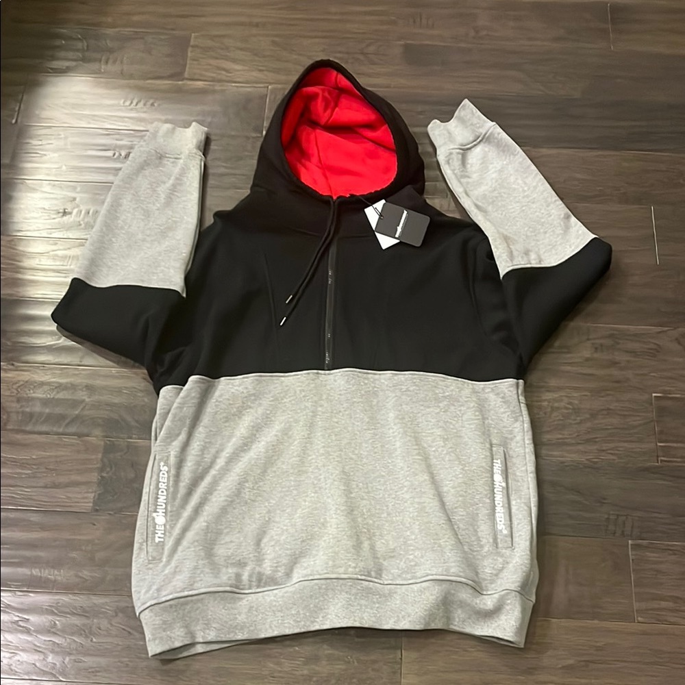 The Hundreds Lewis Hoodie Sweatshirt shirt new black gray Men’s Size XXL